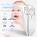 Berrcom Termometro Fronte e Orecchio Termometro Febbre Infrarossi Senza Contatto Termometro Neonato Digitale con Allarme Febbre, Lettura Istantanea, Interruttore °C/°F - 2