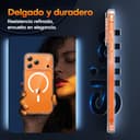 TAURI Funda Magnética para iPhone 17 Pro 6.3" con 1 Protector de Pantalla, Compatible with MagSafe, Vidrio Templado, Protección Lente Cámara, Antigolpes Militar Magnética - Transparente - 7