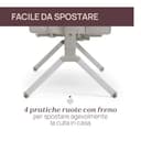 Chicco Next2Me Armonia, Culla Neonato Fianco Letto, Spondina Apribile, 11 Livelli di Altezza, Altezza Regolabile da 66 fino a 83 cm, 4 Ruote, Ottima Circolazione dell’Aria, Bianco - 6