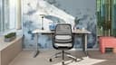 Steelcase Series 1, silla de oficina ergonómica con sujeción lumbar, brazos 4D y reposa cabeza regulables, respaldo de malla Trufa; Fabricado en Europa - 2