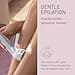 Panasonic ES-EY30-V511 Wet and Dry Epilator, Double Disc with 60 Tweezers, Flexible 90° Pivoting Head, 3 Speed Settings & LED Light, Up to 30 Minutes Operation Time, Cordless, Hair Remover - 3