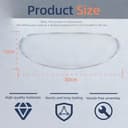 Antiempañamiento para Shoei GT Air – Lente interior antivaho para visera Pinlock, casco de moto, adecuado para Shoei GT Air3/Air2/Air, Neotec3/Neotec2/Neotec, X Spirit 3/X Spirit 2, Nxr, Qwest - 2