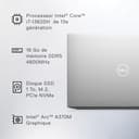 Dell XPS 15 9530 - Ordenador portátil de 15,6" FHD+, edición Intel Evo - Procesador Intel Core i7-13620H, Gráfico Intel Arc A370M, RAM de 16 GB, SSD de 1 TB, Windows 11 Home, teclado AZERTY francés - 6