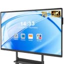 JASZDOT 75'' Smart Board, 4K UHD Lavagna Interattiva Digitale PC Touchscreen Wireless Android13 per Aula, Casa, Ufficio e Studio Supporto WiFi, HDMI, Bluetooth (con supporto a parete) - 1