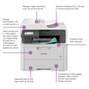 Brother MFCL3740CDWE Multifunzione LED a Colori Ecopro ready| 18 ppm | Stampa Fronte/Retro|Display Touch 8,8 cm| USB, LAN e Wi-Fi |Cassetto da 250 fogli|ADF 50 fogli|Toner inclusi da 500 pag - 2