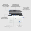 HP LaserJet Pro MFP 3102fdw 3G630F, Stampante Multifunzione A4, Stampa Fronte e Retro Automatico in b/n, 33 ppm, USB Host, Wi-Fi, Ethernet, Fax, ADF, Smart, Bianca - 7