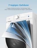 Midea Waschmaschine V3 series, 8 kg | Energieeffizienzklasse A-10% | 1400 U/min | Dampffunktion | Tierhaare| 15-Min Schnellwäsche | Woolmark-Zertifiziert | MFV3EW80BA10 | Weiß - 2