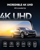 WOLFBOX G930 10" Espejo Retrovisor con Camara y 5.8GHz WiFi, 4K Ultra HD Doble Dashcam y 1080P WDR Camara Trasera Espejo Dash CAM Coche para Navegador GPS 24H Cámara Vigilancia Aparcado Tarjeta 64GB - 3