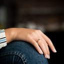 Verlobungsring Silber 925 Weißgold 585 750 PERSONALISIERT + Etui mit individueller GRAVUR Damen-Ring Heiratsantrag Solitär-Ring Zirkonia Aquamarin Turmalin Blautopas Peridot Rauchquarz - 2