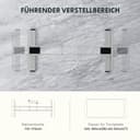 FLEXISPOT Höhenverstellbarer Schreibtisch Gestell, elektrisch mit 2 Motoren, 3-stufiges Tischgestell höhenverstellbar mit Memory-Steuerung & & Sitz-Erinnerung, bis 160 kg belastbar (Grau) - 6