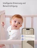 nooie Babyphone mit Kamera, Baby Kamera WLAN, Baby Monitor with Camera und APP, Gegensprechfunktion 1080P HD Nachtsicht Kompatibel mit Alexa und 2.4Ghz WiFi, Bewegungs Geräuscherkennung, Indoor - 4