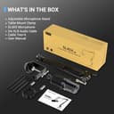 FDUCE SL40X Microfono dinamico XLR per registrazione vocale, podcasting, giochi, streaming, microfono cardioide interamente in metallo, tecnologia di isolamento vocale, nero - 7