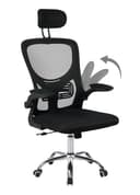 IlGruppone Sedia da Ufficio con Supporto Lombare, Poltrona Scrivania Ergonomica Braccioli Regolabili Altezza Regolabile Schienale in Rete Traspirante,Oscillante con Ruote Girevoli - con Poggiatesta - 1