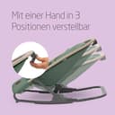 Maxi-Cosi Kori 2-in-1-Babywippe mit Spielzeugbogen, 0–2 Jahre, bis zu 15 kg, Baby Bouncer, 3 mit einer Hand einstellbare Liegepositionen, Easy-in-Gurt, leicht und kompakt, Eco Care, Beyond Green - 4