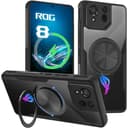 HikerClub Handyhülle für ASUS ROG Phone 8, ROG Phone 8 Pro (2024) Hülle Case mit Magnetisch Ständer, 360 Drehring [Magie Stressabbau Soundeffekt Handyhalter] Militär Stoßfeste Durchsichtig Schutzhülle - 1