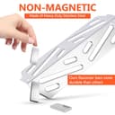 GFTIME Edelstahl Flavorizer Bars & Hitzereflektor für Weber Genesis II/LX 300 Series II E-310, II E-330, II E-335, II S-335, II LX S/E-340 (2017 - Neuer), Heizplatten Ersatzteile für Weber 66040 66032 - 5