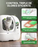 PETKIT PUROBOT MAX Pro 2 Arenero Gatos Autolimpiable, Entrada Mayor, Cámara AI, Arenero Autolimpiable para Gatos, 2,4 G y 5 G WiFi, Seguimiento Sanitario, Eliminación de Olores, 76L, para Varios Gato - 6