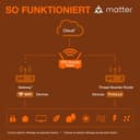 OSRAM SMART+ Matter LED lamp, Compatible with Google, Alexa, Apple, White Frosted Look, 9W, 806lm, E27 Base, Color Light and White Light, app or Voice Control, Life of up to 20,000 Hours - 8