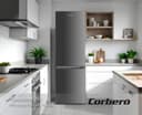 Corbero - Frigorífico Combi Estático | CCH1824EX | 262L | 180cm | Cajón Crisper | Luz LED | Estanterías Cristal | Hueveras y Cubiteras | Inox - 6