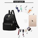 Kommodum - Zaino Donna Zainetto Borsa a Spalla Borse a Mano Leggero Casual Multi-tasche Zainetto Tasca anti-furto per Viaggio Scuola Lavoro Shopping Misura M KM4 - 5