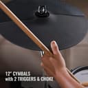 Set de Batería Eléctrica ACE-360 con Pads de 8", 3 Platillos de 12" con Choke, Hi-Hat Independiente 12", Bombo 5", 918 Sonidos, Conexión Bluetooth para Avanzados - 5