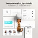 PETLIBRO Automatic Cat Feeder, Battery Operated, Smart WiFi App Control, Wireless Dry Food Auto Dispenser, Compact Design, Timed Biscuit Feeding, Easy to Use, Portion Adjustable (White, 2L) - 3