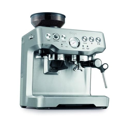 Sage - The Barista Express - Bean to Cup Coffee Machine with Grinder and Manual Milk Frother - 16 Grind Settings, 15 Bar Pump, PID Temp Control, Brushed Stainless Steel