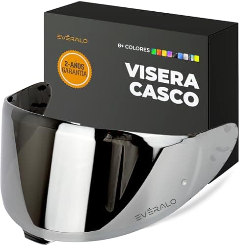 Everalo Visera compatible con Shoei Nxr 2 - Z8 - Xspr Pro - X15 - Cwr F2 (Cromo Espejo)