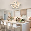 Comely Plafón LED 60 W – 6750 lm – Luz Cálida 3000 K – Diseño Moderno Blanco de Superficie – Grosor 8 cm - 5