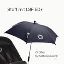 Bugaboo Sonnenschirm+, kompatibel mit allen Bugaboo Modellen, mit UPF 50+ Schutz gegen UV-Strahlen, große Schattenfläche, Verbindung mit einem Klick & leicht verstellbarer Mechanismus, Deep Indigo - 5