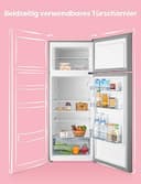 Comfee RCT284DS2 Kühl-/Gefrierkombination/Gefrierteil oben/176 kWh/Jahr/143cm Höhe/LED Licht/Reversibles Türscharnier/Silber - 6