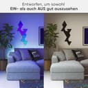 Nanoleaf Shapes Ultra Black Triangle Starter Kit, 9 Smarten Dreieckigen LED Panels RGBW - Modulare WLAN 16 Mio Farben Wandleuchte, Musik & Bildschirm Sync, Funktioniert mit Alexa Google Apple - 3