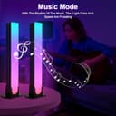 HOTUT Smart LED Light Bars,2 Packs TV Backlight Gaming Lights,Entertainment Lighting,RGB Flow Light Bars,Remote Control and App Control,Music Sync for PC,Ambient Lighting - 6