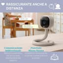 Chicco Video Baby Monitor Wi-Fi Smart AI, Telecamera 2K UHD con Visione Notturna Infrarossi, App dedicata, Luci Multicolore, Ninnenanne e Rumori Bianchi, Appendibile e Adattabile - 7