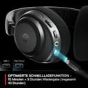 SteelSeries Arctis Nova 3X Wireless Gaming-Headset – App-Steuerung – 40 Std. Akku – Neodym-Magnet-Treiber – 2,4 GHz/Bluetooth – Abnehmbares Mikrofon – Xbox, PS5, PC, Switch, Mobilgeräte - Schwarz - 4