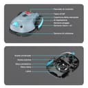 YARDCARE V100 Robot Tagliaerba Senza Filo Perimetrale, Navigazione Visiva, Evita gli Ostacoli(150 tipi), Robot Tosaerba a Batteria da 4,0 Ah con Lama di Ricambio - 8