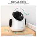Boifun Wifi Baby Monitor, Phone App & 4.3'' Screen Control, No-glow Night Vision, Sound Motion Smart Detection, 360° Camera, Smartphone, PTZ,Auto-tracking,17-H Battery Life,Humidity Temperature Detect - 6