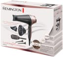 Remington Asciugacapelli 2200W - Asciuga, Piastra e Arriccia - 3 accessori per lo styling: ugello e diffusore, spazzola rotonda da 45 mm e clip, 3 livelli di riscaldamento e 2 di ventilazione, D5707 - 11