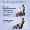 SIHOO M57 Ergonomischer Bürostuhl, Chefsessel mit 3D verstellbare Armlehne und Lendenwirbelstütze, Hautfreundliche Netz-Hochlehne, Schreibtischstuhl bis 150kg/330LB Belastbar(schwarz) - 6