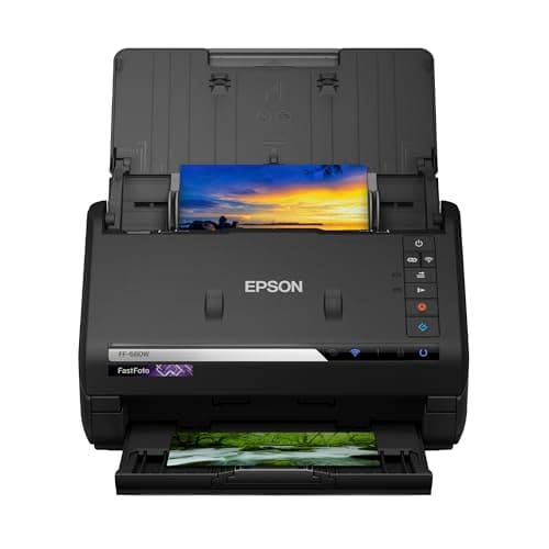 Epson FastFoto FF-680W Wireless High-Speed Photo and Document Scanning System Black