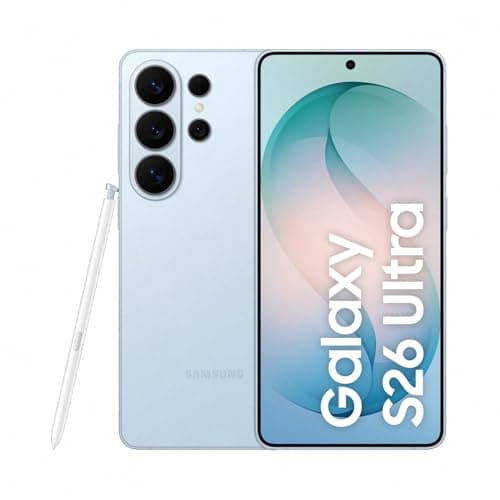 Samsung Galaxy S26 Ultra AI Smartphone mit Galaxy AI, Handy ohne Vertrag, Android, Privacy Display, 12 GB RAM, 256 GB Speicher, 200 MP, Sky Blue, 3 Jahre Herstellergarantie [Exklusiv auf Amazon]