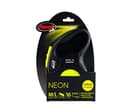 Flexi New Tape 5 m, Black Guinzaglio Retrattile per Cani, Nylon, Nero/Neon, 1 Stück (1er Pack) - 2