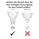 Philips Hue White & Color Ambiance GU10 LED Spot 3er Pack (400 lm), dimmbare LED Lampen für das Hue Lichtsystem mit 16 Mio. Farben, smarte Lichtsteuerung über Sprache und App - 5