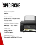 Canon Serie PIXMA G3570 - Stampante Multifunzione, Fotocopiatrice e Scanner MegaTank per la Casa | Connettività Wireless per Smartphone | Stampante Wifi per Uso Domestico - 6