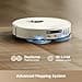 DREAME L40 Ultra Gen 2 Robot Vacuum Cleaner and Mop with Suction Capacity of 25000 Pa, Extendable Side Dust Brush and Mop Self-Cleaning All-in-One Base, Voice and App Control, White - 4