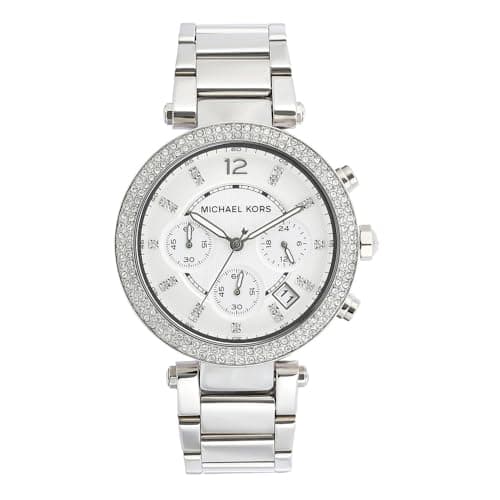 Michael Kors MK5353 Ladies Blair Silver Tone Chronograph Watch
