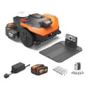 Worx Landroid Vision Cloud WR312E 2WD Robot Tagliaerba con Garage, Senza Filo Perimetrale per 1200 m², (Evitamento Ostacoli AI, Navigazione VSLAM + RTK Cloud, Mappatura Automatica, Controllo App) - 2