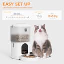 Romiromi 2in1 4.5L Automatic Cat Feeder with Camera and 2.5L Water Fountain,5G WiFi 1K FHD Video with Timer and APP Control,Smart Cat Food Dispenser for Dry Food,10 Meals Day,Pet Feeding Log Record - 8