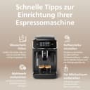 Philips 2200 Series Kaffeevollautomat - 2 Kaffeespezialitäten, Touch-Display, klassischer Milchaufschäumer, Keramikmahlwerk, Mattschwarz (EP2220/10) - 9