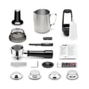 Sage - The Barista Express - Kaffeemaschine mit manuellem Milchaufschäumer & Mahlwerk - Automatisches Mahlen, individueller Milchschaum - Gebürsteter Edelstahl, Milchkännchen - 8